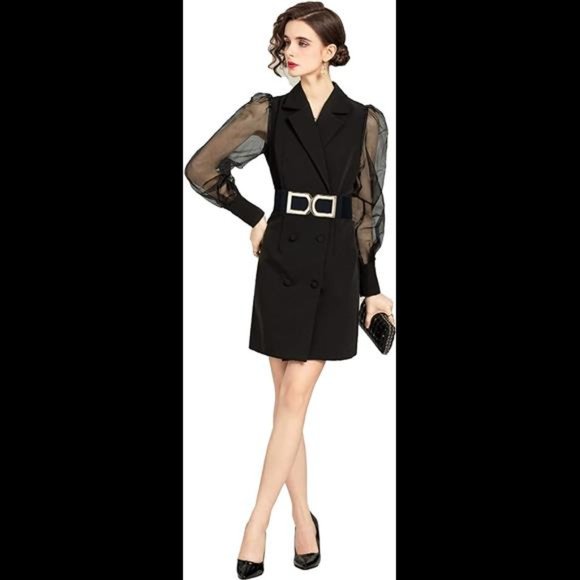 2 Pack Women\'s Stretchy Vintage Waist Belt with Metal Buckle Wide Belt for Dress main image 4